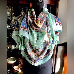 Johnny Was silk scarf